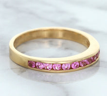 Load image into Gallery viewer, 0.35ctw Round Pink Sapphire Ring in 14K Rose Gold