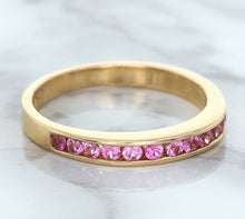 Load image into Gallery viewer, 0.35ctw Round Pink Sapphire Ring in 14K Rose Gold