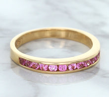 Load image into Gallery viewer, 0.35ctw Round Pink Sapphire Ring in 14K Rose Gold
