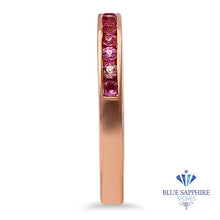 Load image into Gallery viewer, 0.35ctw Round Pink Sapphire Ring in 14K Rose Gold