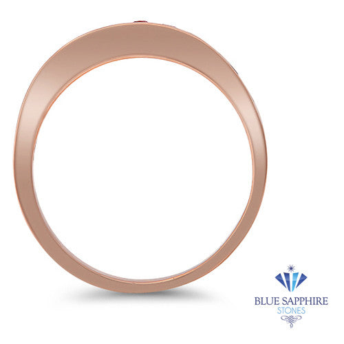 0.35ctw Round Pink Sapphire Ring in 14K Rose Gold