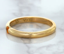 Load image into Gallery viewer, 0.10ct Round Orange Sapphire Ring in 14K Rose Gold