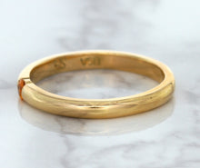 Load image into Gallery viewer, 0.10ct Round Orange Sapphire Ring in 14K Rose Gold