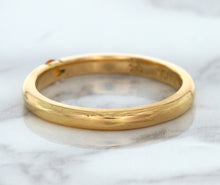 Load image into Gallery viewer, 0.10ct Round Orange Sapphire Ring in 14K Rose Gold