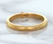 Load image into Gallery viewer, 0.10ct Round Orange Sapphire Ring in 14K Rose Gold