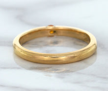 Load image into Gallery viewer, 0.10ct Round Orange Sapphire Ring in 14K Rose Gold
