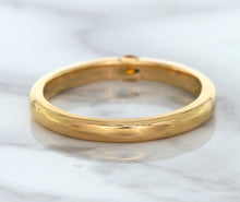 Load image into Gallery viewer, 0.10ct Round Orange Sapphire Ring in 14K Rose Gold