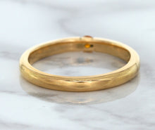 Load image into Gallery viewer, 0.10ct Round Orange Sapphire Ring in 14K Rose Gold