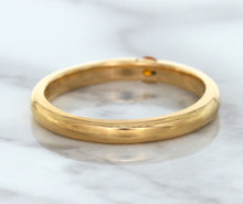 Load image into Gallery viewer, 0.10ct Round Orange Sapphire Ring in 14K Rose Gold