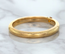 Load image into Gallery viewer, 0.10ct Round Orange Sapphire Ring in 14K Rose Gold