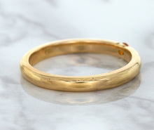 Load image into Gallery viewer, 0.10ct Round Orange Sapphire Ring in 14K Rose Gold