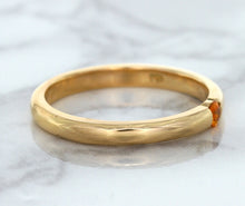 Load image into Gallery viewer, 0.10ct Round Orange Sapphire Ring in 14K Rose Gold