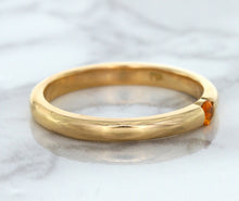 Load image into Gallery viewer, 0.10ct Round Orange Sapphire Ring in 14K Rose Gold
