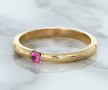 Load image into Gallery viewer, 0.10ct Round Pink Sapphire Ring in 14K Rose Gold