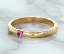 Load image into Gallery viewer, 0.10ct Round Pink Sapphire Ring in 14K Rose Gold