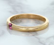 Load image into Gallery viewer, 0.10ct Round Pink Sapphire Ring in 14K Rose Gold