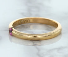 Load image into Gallery viewer, 0.10ct Round Pink Sapphire Ring in 14K Rose Gold