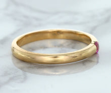 Load image into Gallery viewer, 0.10ct Round Pink Sapphire Ring in 14K Rose Gold