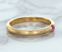 Load image into Gallery viewer, 0.10ct Round Pink Sapphire Ring in 14K Rose Gold