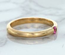 Load image into Gallery viewer, 0.10ct Round Pink Sapphire Ring in 14K Rose Gold