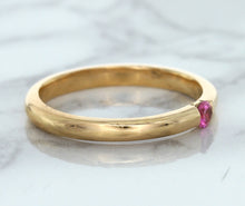 Load image into Gallery viewer, 0.10ct Round Pink Sapphire Ring in 14K Rose Gold