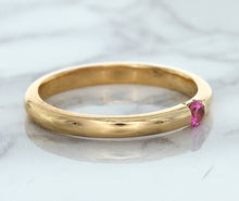 Load image into Gallery viewer, 0.10ct Round Pink Sapphire Ring in 14K Rose Gold