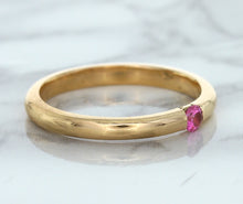 Load image into Gallery viewer, 0.10ct Round Pink Sapphire Ring in 14K Rose Gold
