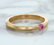 Load image into Gallery viewer, 0.10ct Round Pink Sapphire Ring in 14K Rose Gold
