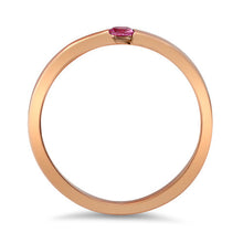 Load image into Gallery viewer, 0.10ct Round Pink Sapphire Ring in 14K Rose Gold