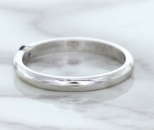 Load image into Gallery viewer, 0.10ct Round Blue Sapphire Ring in 18K White Gold