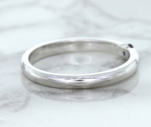 Load image into Gallery viewer, 0.10ct Round Blue Sapphire Ring in 18K White Gold