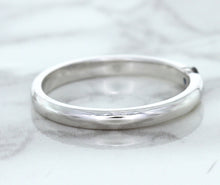 Load image into Gallery viewer, 0.10ct Round Blue Sapphire Ring in 18K White Gold