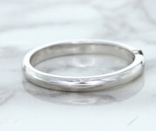 Load image into Gallery viewer, 0.10ct Round Blue Sapphire Ring in 18K White Gold