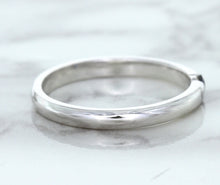 Load image into Gallery viewer, 0.10ct Round Blue Sapphire Ring in 18K White Gold