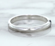 Load image into Gallery viewer, 0.10ct Round Blue Sapphire Ring in 18K White Gold