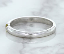 Load image into Gallery viewer, 0.10ct Round Yellow Sapphire Ring in 18K White Gold
