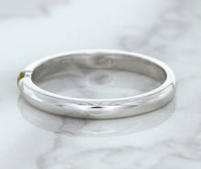 Load image into Gallery viewer, 0.10ct Round Yellow Sapphire Ring in 18K White Gold