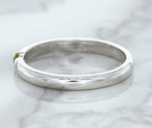 Load image into Gallery viewer, 0.10ct Round Yellow Sapphire Ring in 18K White Gold