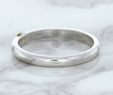 Load image into Gallery viewer, 0.10ct Round Yellow Sapphire Ring in 18K White Gold