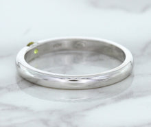 Load image into Gallery viewer, 0.10ct Round Yellow Sapphire Ring in 18K White Gold