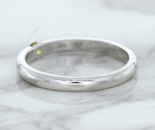 Load image into Gallery viewer, 0.10ct Round Yellow Sapphire Ring in 18K White Gold