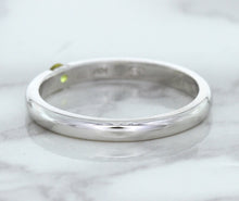 Load image into Gallery viewer, 0.10ct Round Yellow Sapphire Ring in 18K White Gold