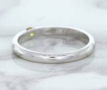 Load image into Gallery viewer, 0.10ct Round Yellow Sapphire Ring in 18K White Gold