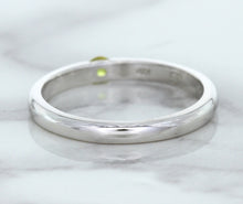 Load image into Gallery viewer, 0.10ct Round Yellow Sapphire Ring in 18K White Gold