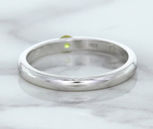 Load image into Gallery viewer, 0.10ct Round Yellow Sapphire Ring in 18K White Gold