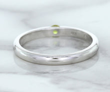 Load image into Gallery viewer, 0.10ct Round Yellow Sapphire Ring in 18K White Gold