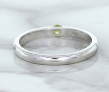 Load image into Gallery viewer, 0.10ct Round Yellow Sapphire Ring in 18K White Gold