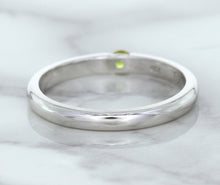 Load image into Gallery viewer, 0.10ct Round Yellow Sapphire Ring in 18K White Gold