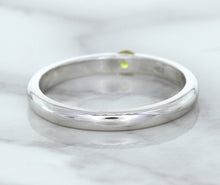 Load image into Gallery viewer, 0.10ct Round Yellow Sapphire Ring in 18K White Gold