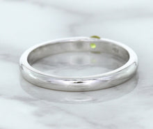 Load image into Gallery viewer, 0.10ct Round Yellow Sapphire Ring in 18K White Gold